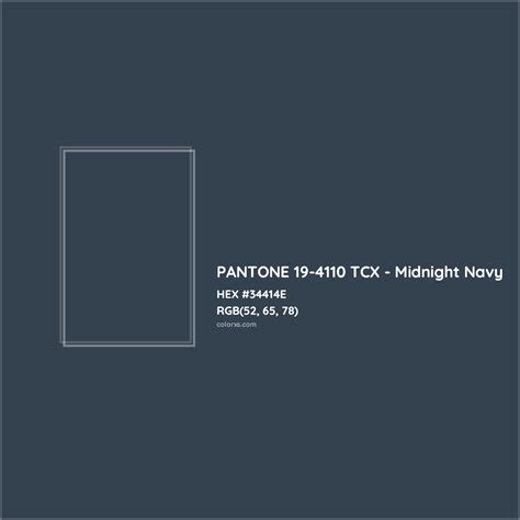 pantone tpx midnight navy.